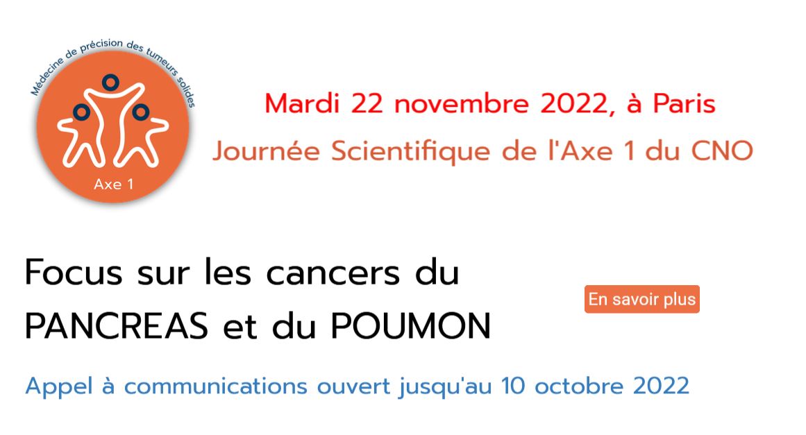 Axe 1 2022 Focus Poumon et Pancréas